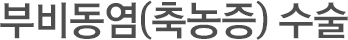 부비동염(축농증)수술